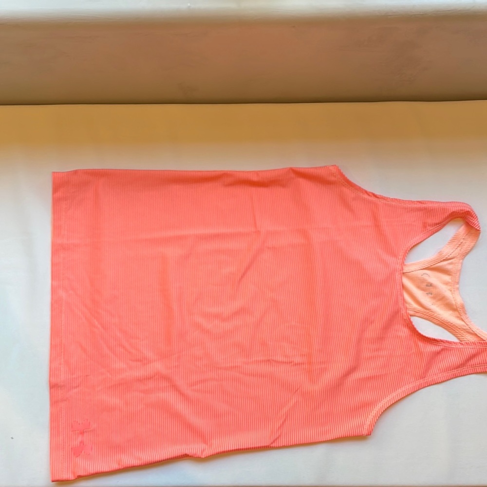 Orange under armour workout tank, youthM